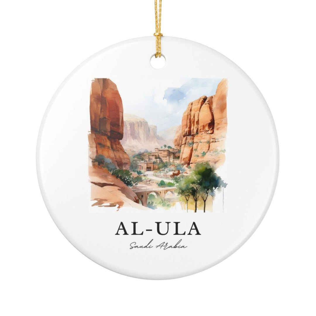 Al-ula Saudi Arabia Ornament: Unique Al-ula Saudi Arabia Souvenir, Al-ula Saudi Arabia Xmas Decor, and Authentic Al-ula Saudi Arabia Gift