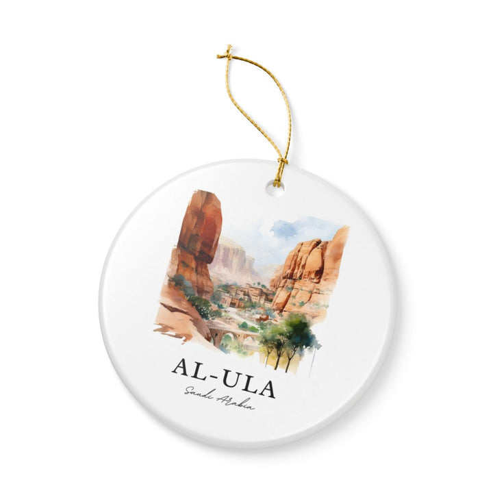 Al-ula Saudi Arabia Ornament: Unique Al-ula Saudi Arabia Souvenir, Al-ula Saudi Arabia Xmas Decor, and Authentic Al-ula Saudi Arabia Gift