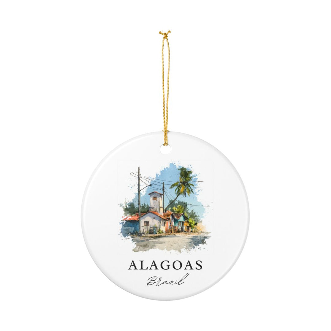 Alagoas Brazil Ornament: Unique Alagoas Souvenir, Alagoas Brazil Xmas Decor, and Authentic Alagoas Gift
