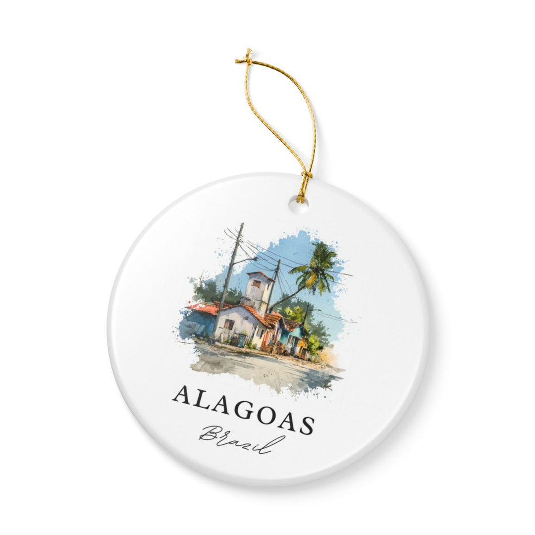 Alagoas Brazil Ornament: Unique Alagoas Souvenir, Alagoas Brazil Xmas Decor, and Authentic Alagoas Gift