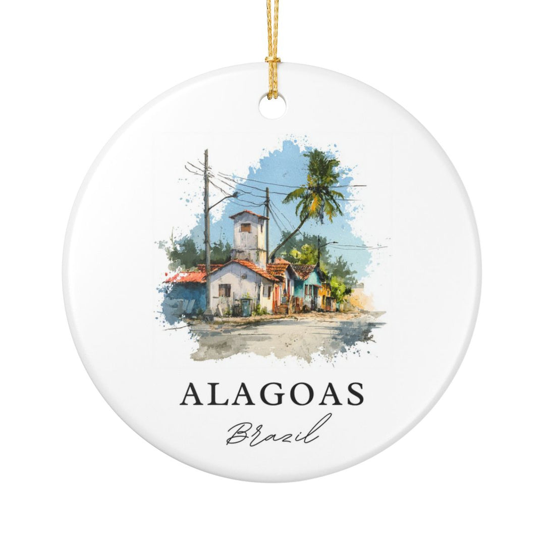 Alagoas Brazil Ornament: Unique Alagoas Souvenir, Alagoas Brazil Xmas Decor, and Authentic Alagoas Gift