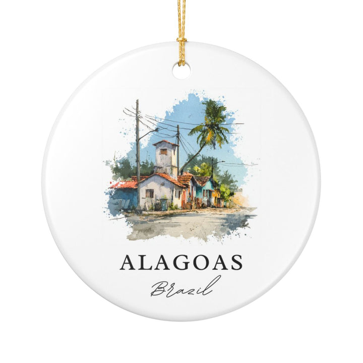 Alagoas Brazil Ornament: Unique Alagoas Souvenir, Alagoas Brazil Xmas Decor, and Authentic Alagoas Gift