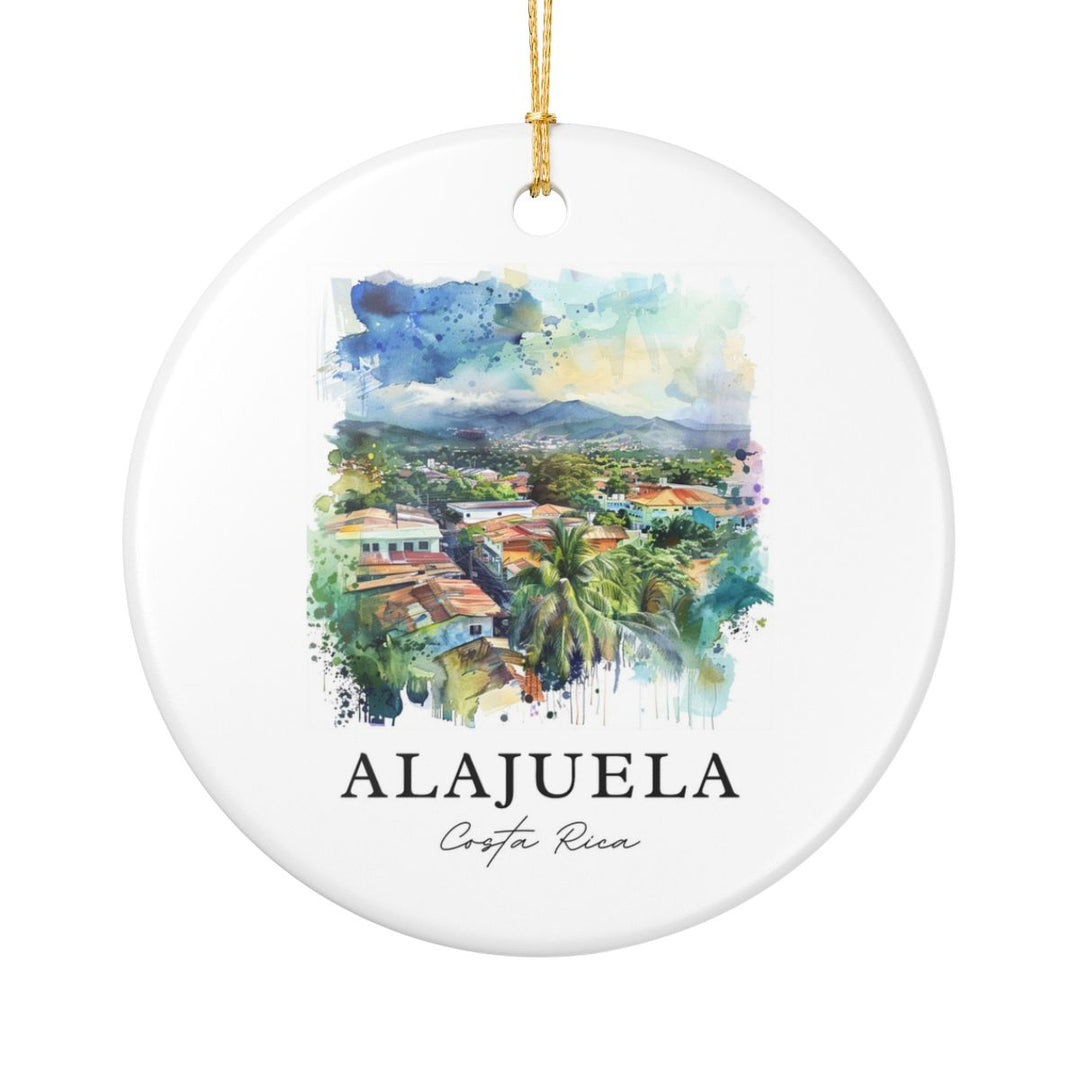 Alajuela Costa Rica Ornament: Unique Alajuela Costa Rica Souvenir, Alajuela Costa Rica Xmas Decor, and Authentic Alajuela Costa Rica Gift
