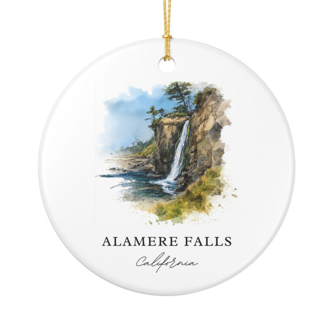 Alamere Falls California USA Ornament: Unique Alamere Falls Souvenir, Alamere Falls California Xmas Decor, and Authentic Alamere Falls Gift