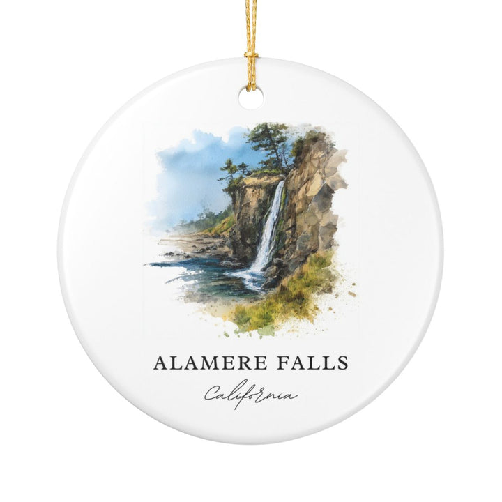 Alamere Falls California USA Ornament: Unique Alamere Falls Souvenir, Alamere Falls California Xmas Decor, and Authentic Alamere Falls Gift