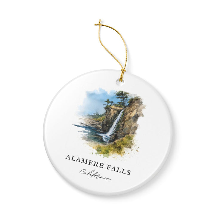 Alamere Falls California USA Ornament: Unique Alamere Falls Souvenir, Alamere Falls California Xmas Decor, and Authentic Alamere Falls Gift