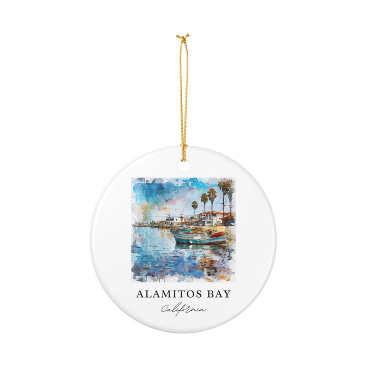 Alamitos Bay Ornament: Unique Alamitos Bay Souvenir, Alamitos Bay Xmas Decor, and Authentic Alamitos Bay Gift