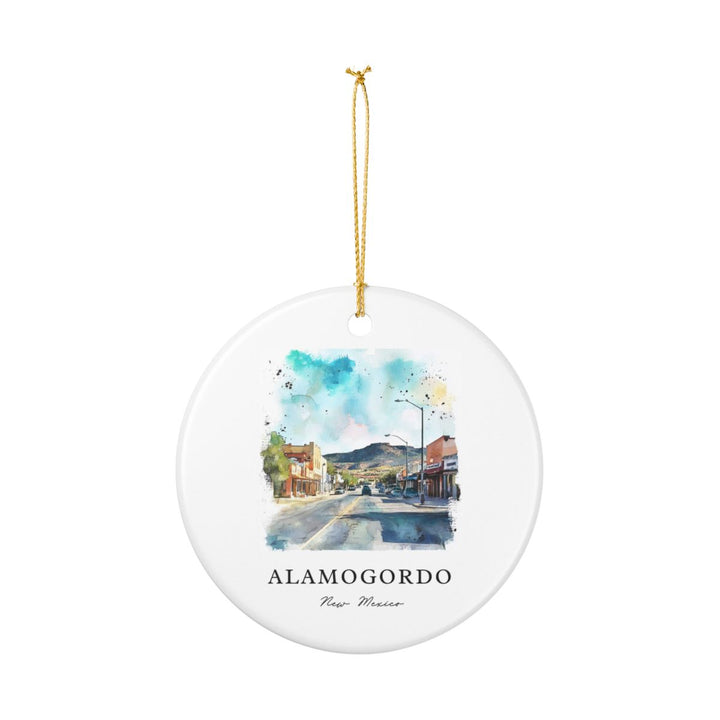 Alamogordo New Mexico USA Ornament: Unique Alamogordo Souvenir, Alamogordo New Mexico Xmas Decor, and Authentic Alamogordo Gift