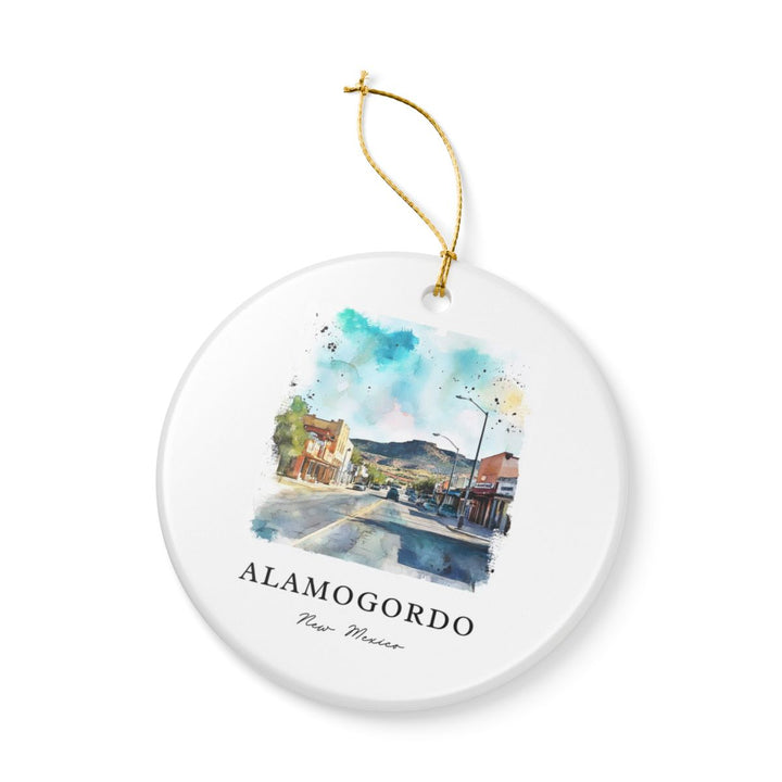 Alamogordo New Mexico USA Ornament: Unique Alamogordo Souvenir, Alamogordo New Mexico Xmas Decor, and Authentic Alamogordo Gift