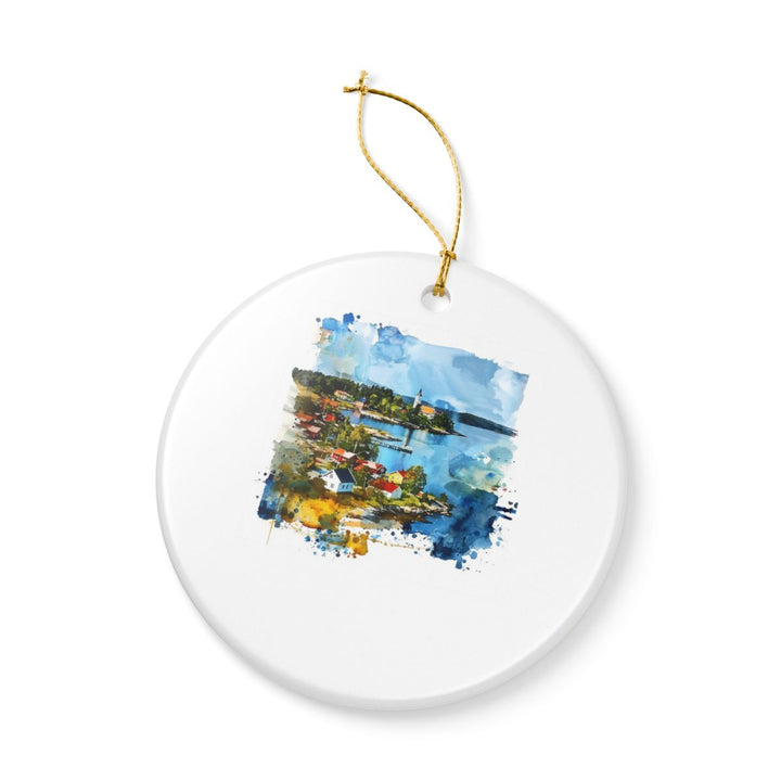 Aland Islands Ornament: Unique Aland Islands Souvenir, Aland Islands Xmas Decor, and Authentic Aland Islands Gift