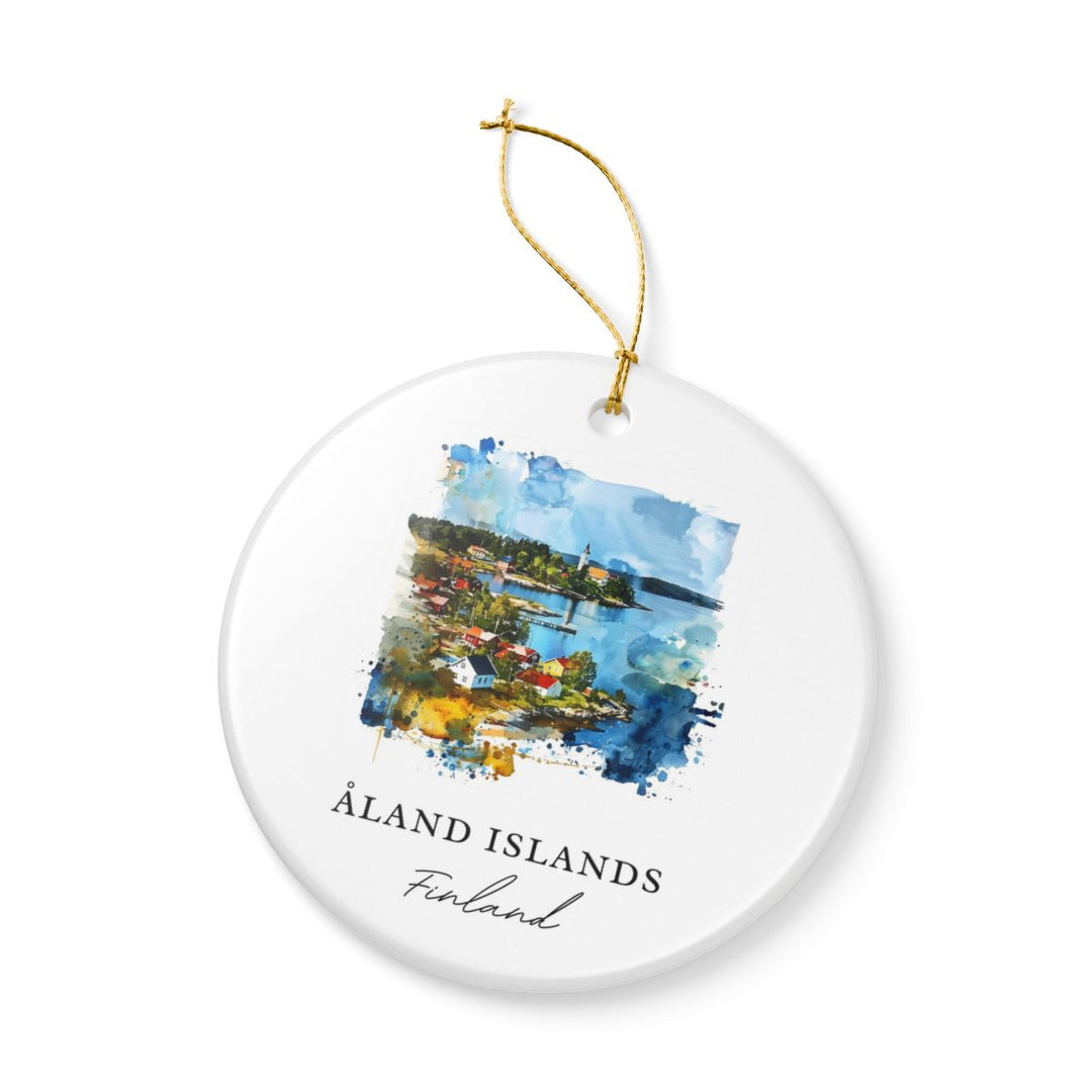Åland Islands Finland Ornament: Unique Åland Islands Souvenir, Åland Islands Finland Xmas Decor, and Authentic Åland Islands Gift