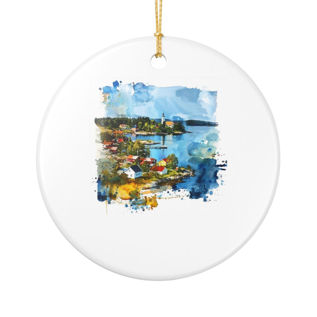 Aland Islands Ornament: Unique Aland Islands Souvenir, Aland Islands Xmas Decor, and Authentic Aland Islands Gift
