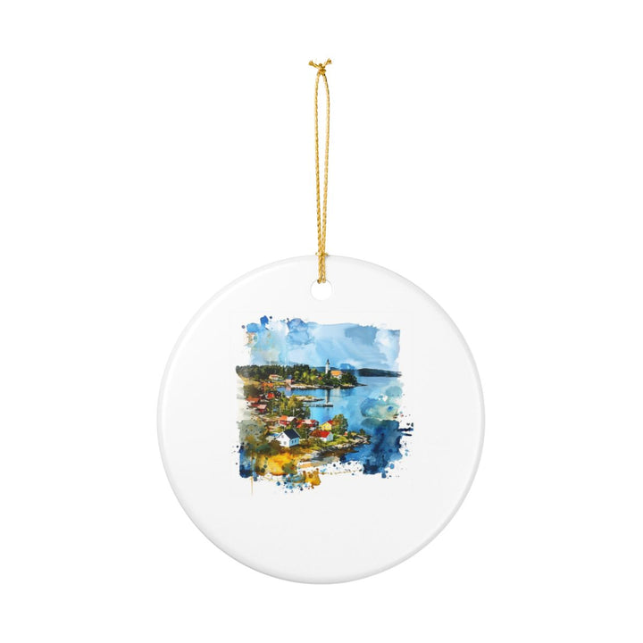 Aland Islands Ornament: Unique Aland Islands Souvenir, Aland Islands Xmas Decor, and Authentic Aland Islands Gift