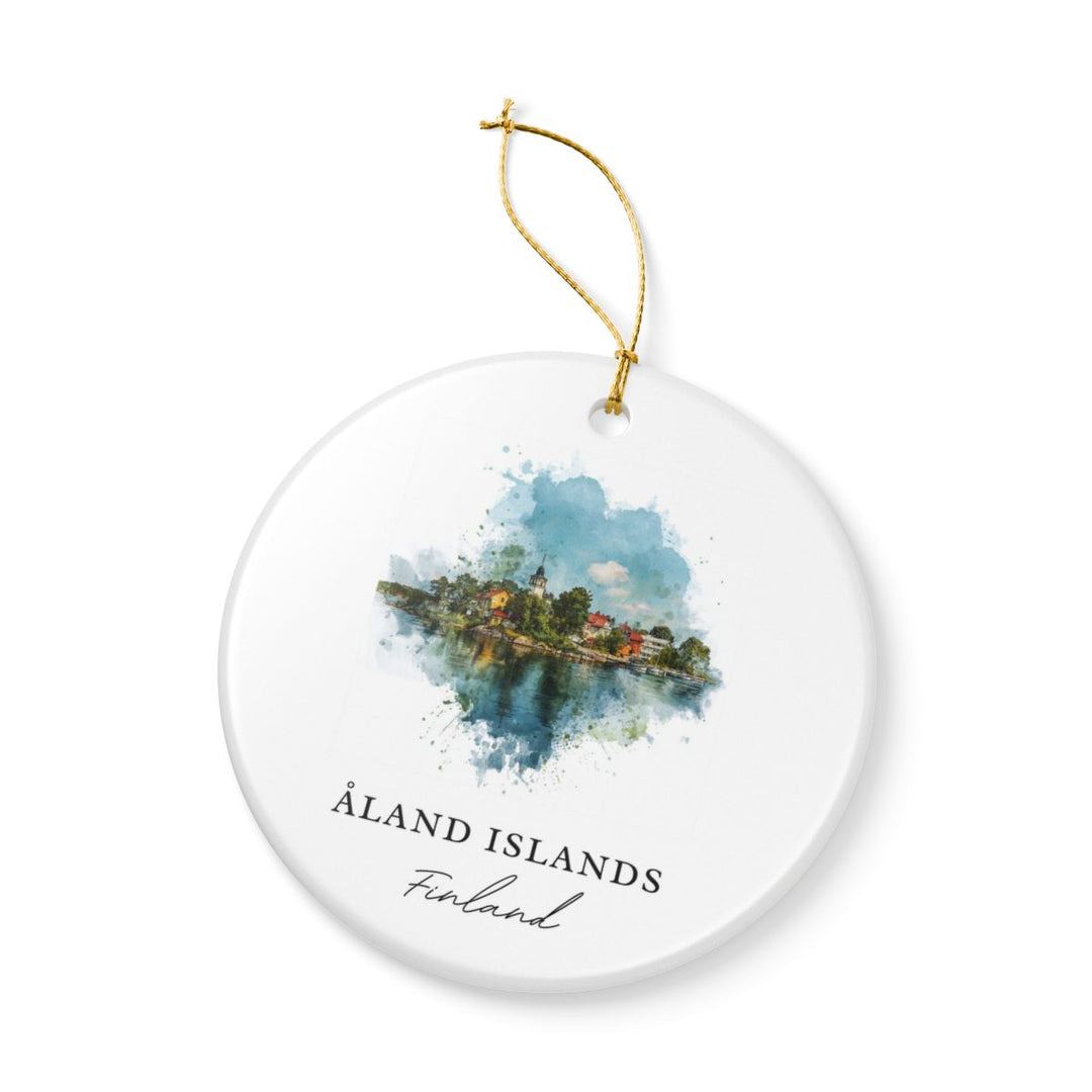 Åland Islands Finland Ornament: Unique Åland Islands Souvenir, Åland Islands Finland Xmas Decor, and Authentic Åland Islands Gift