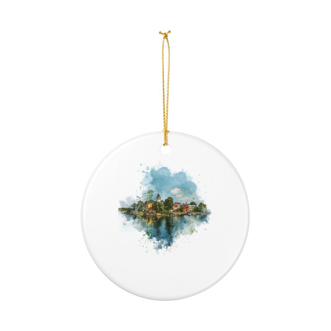 Aland Islands Ornament: Unique Aland Islands Souvenir, Aland Islands Xmas Decor, and Authentic Aland Islands Gift