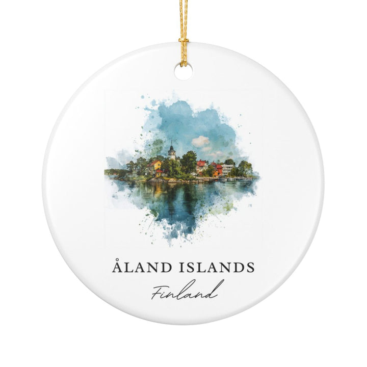Åland Islands Finland Ornament: Unique Åland Islands Souvenir, Åland Islands Finland Xmas Decor, and Authentic Åland Islands Gift