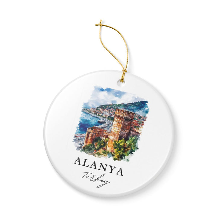 Alanya Turkey Ornament: Unique Alanya Turkey Souvenir, Alanya Turkey Xmas Decor, and Authentic Alanya Turkey Gift