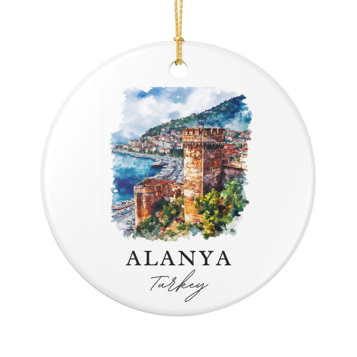 Alanya Turkey Ornament: Unique Alanya Turkey Souvenir, Alanya Turkey Xmas Decor, and Authentic Alanya Turkey Gift