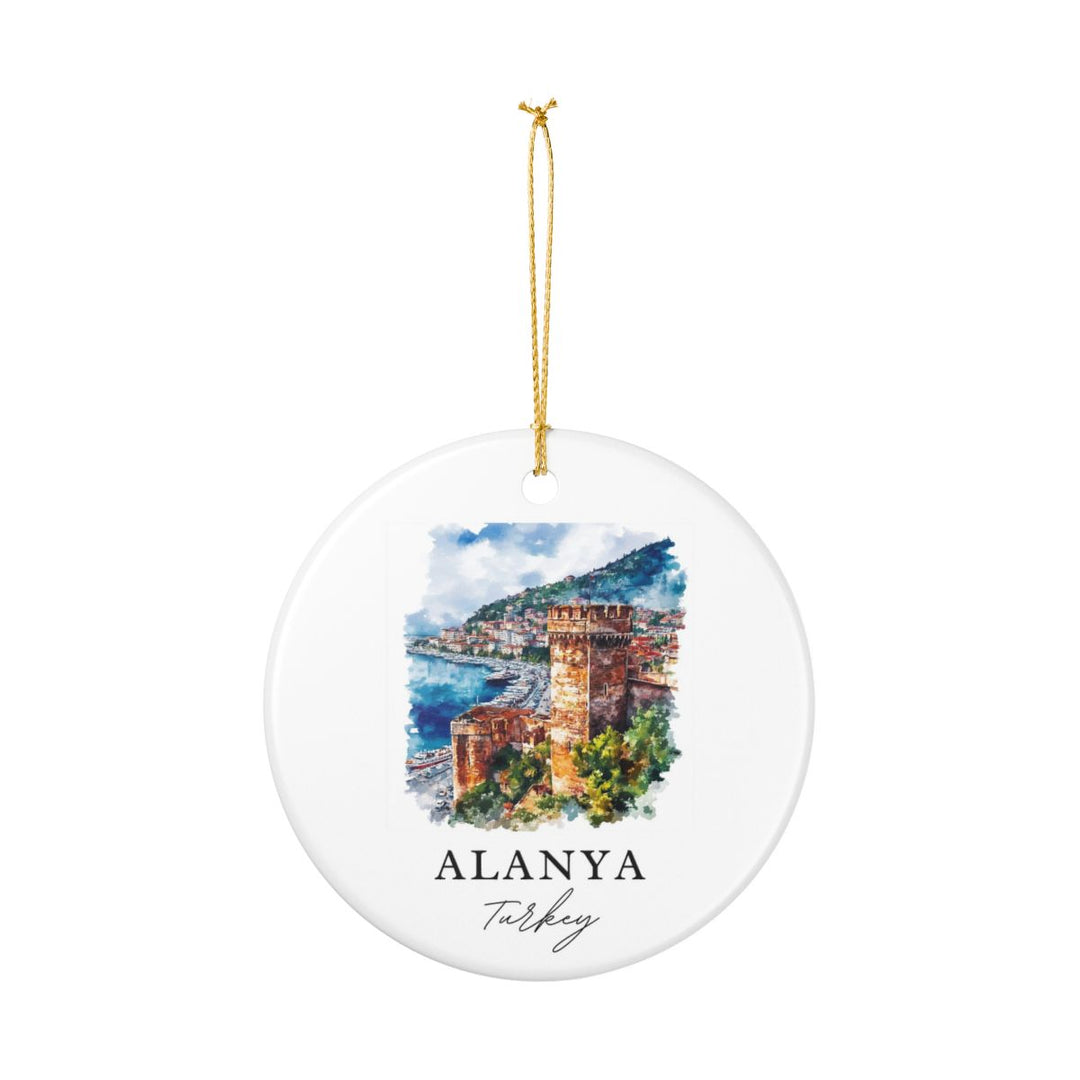 Alanya Turkey Ornament: Unique Alanya Turkey Souvenir, Alanya Turkey Xmas Decor, and Authentic Alanya Turkey Gift