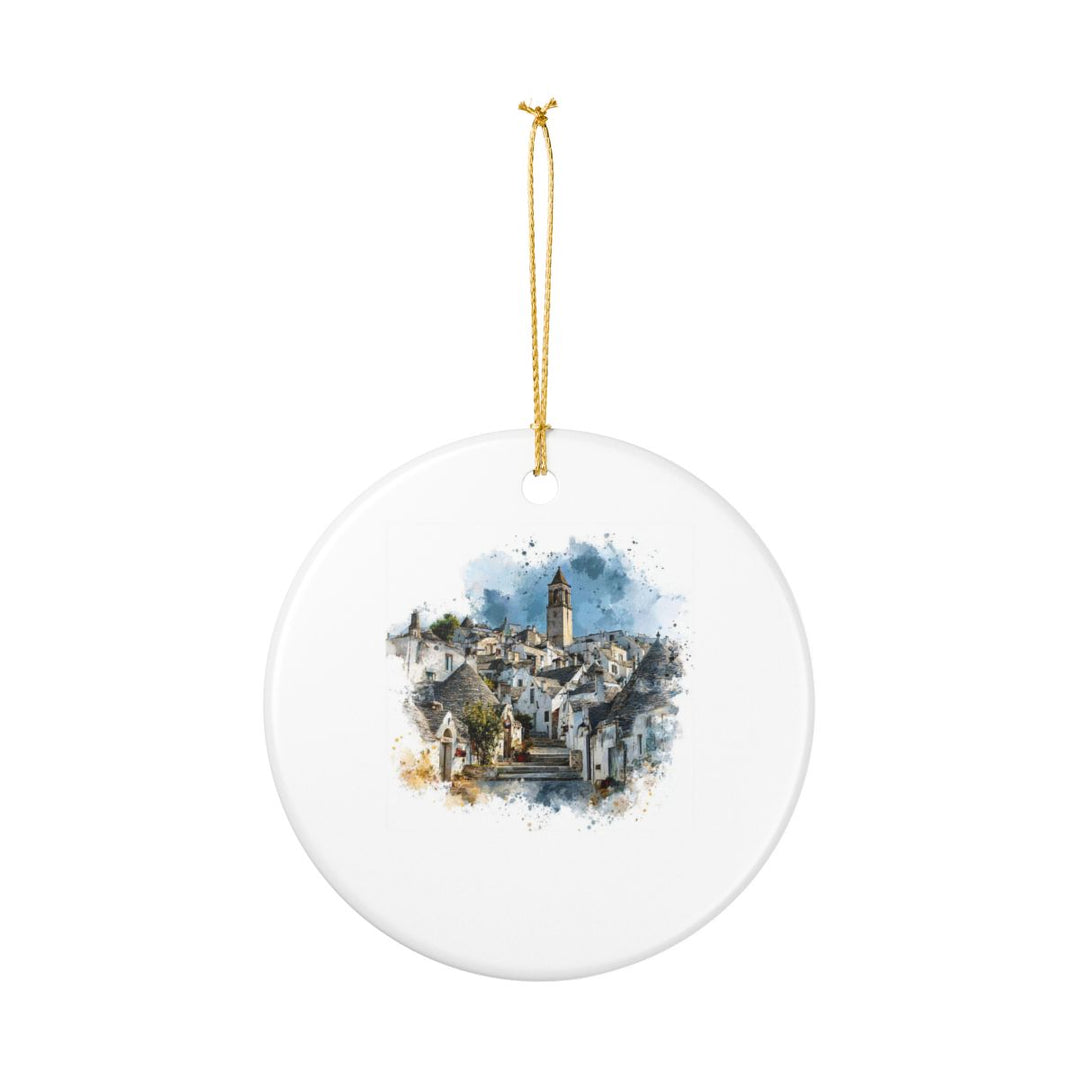Alberobello Italy Ornament: Unique Alberobello Souvenir, Alberobello Italy Xmas Decor, and Authentic Alberobello Gift