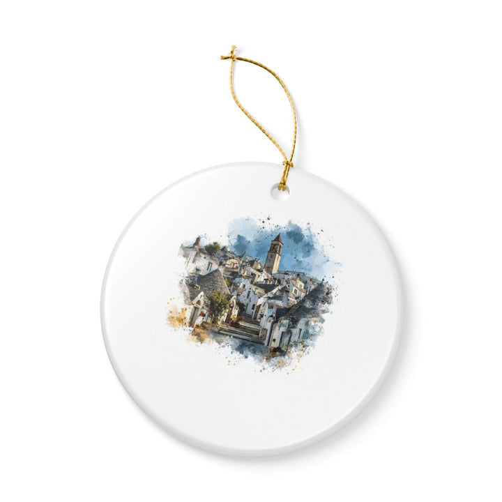 Alberobello Italy Ornament: Unique Alberobello Souvenir, Alberobello Italy Xmas Decor, and Authentic Alberobello Gift