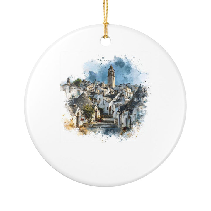 Alberobello Italy Ornament: Unique Alberobello Souvenir, Alberobello Italy Xmas Decor, and Authentic Alberobello Gift