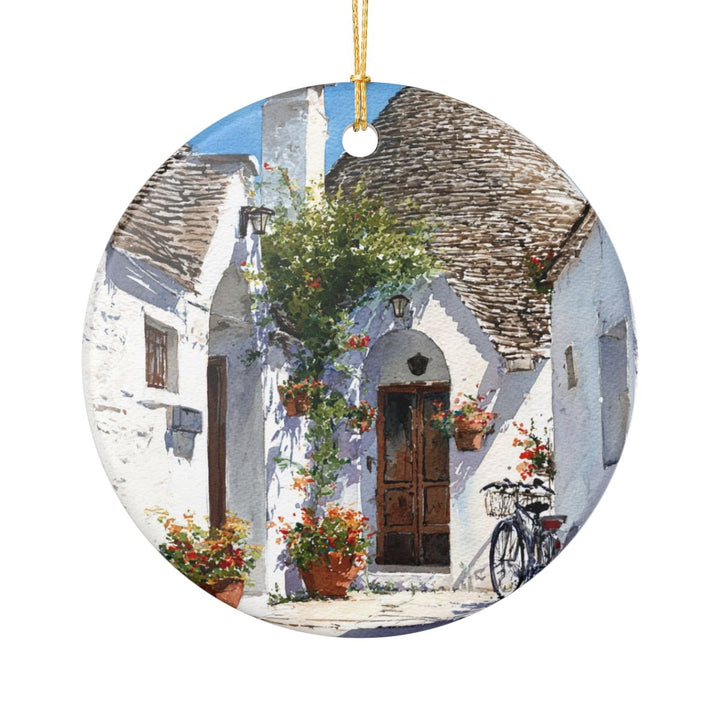 Alberobello Italy Ornament: Unique Alberobello Souvenir, Alberobello Italy Xmas Decor, and Authentic Alberobello Gift