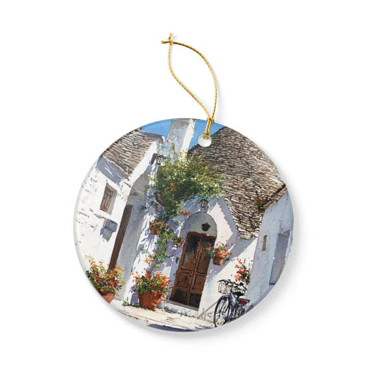 Alberobello Italy Ornament: Unique Alberobello Souvenir, Alberobello Italy Xmas Decor, and Authentic Alberobello Gift