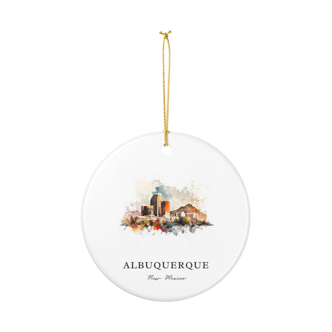 Albuquerque New Mexico Ornament: Unique Albuquerque Souvenir, Albuquerque New Mexico Xmas Decor, and Authentic Albuquerque Gift