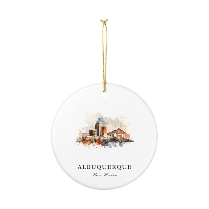 Albuquerque New Mexico Ornament: Unique Albuquerque Souvenir, Albuquerque New Mexico Xmas Decor, and Authentic Albuquerque Gift