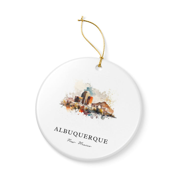 Albuquerque New Mexico Ornament: Unique Albuquerque Souvenir, Albuquerque New Mexico Xmas Decor, and Authentic Albuquerque Gift