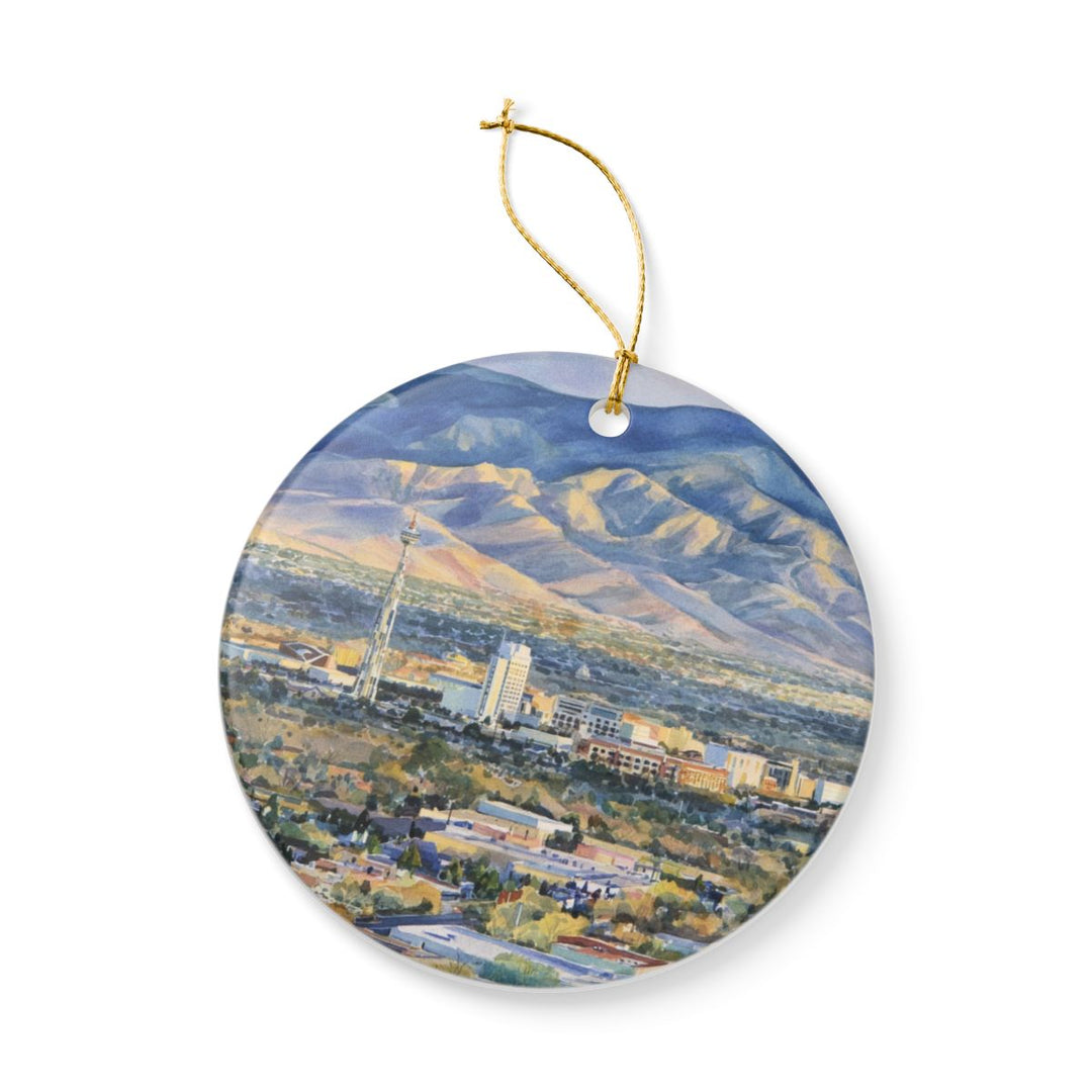 Albuquerque New Mexico USA Ornament: Unique Albuquerque Souvenir, Albuquerque New Mexico Xmas Decor, and Authentic Albuquerque Gift