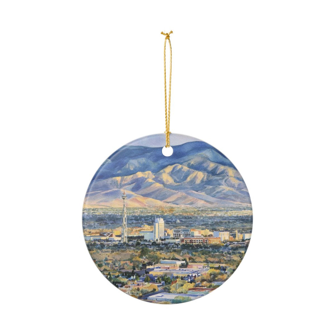 Albuquerque New Mexico USA Ornament: Unique Albuquerque Souvenir, Albuquerque New Mexico Xmas Decor, and Authentic Albuquerque Gift