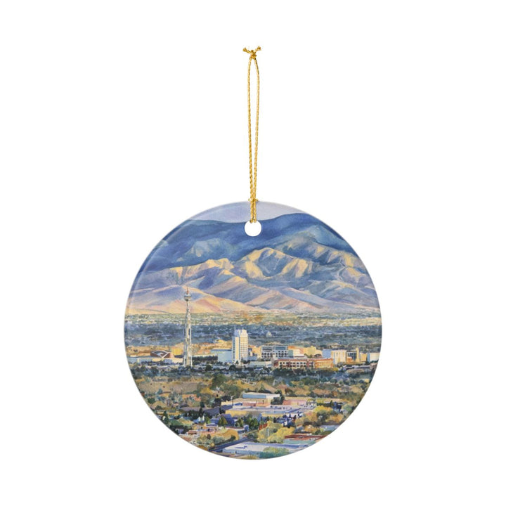Albuquerque New Mexico USA Ornament: Unique Albuquerque Souvenir, Albuquerque New Mexico Xmas Decor, and Authentic Albuquerque Gift