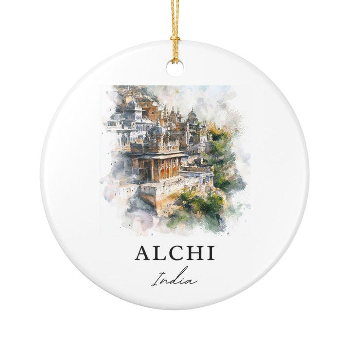 Alchi India Ornament: Unique Alchi Souvenir, Alchi India Xmas Decor, and Authentic Alchi Gift