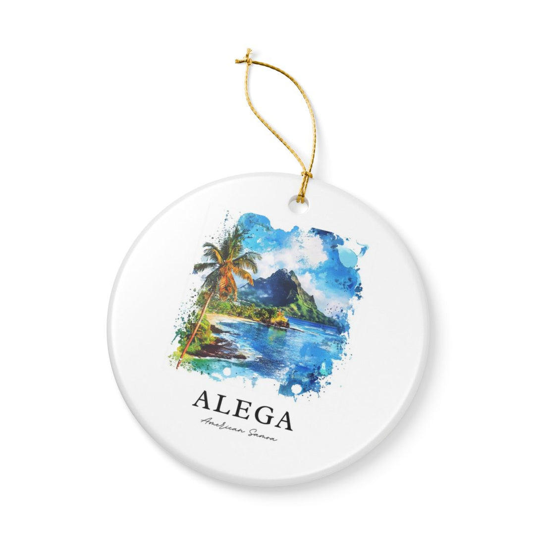 Alega American Samoa Ornament: Unique Alega American Samoa Souvenir, Alega American Samoa Xmas Decor, and Authentic Alega American Samoa Gift