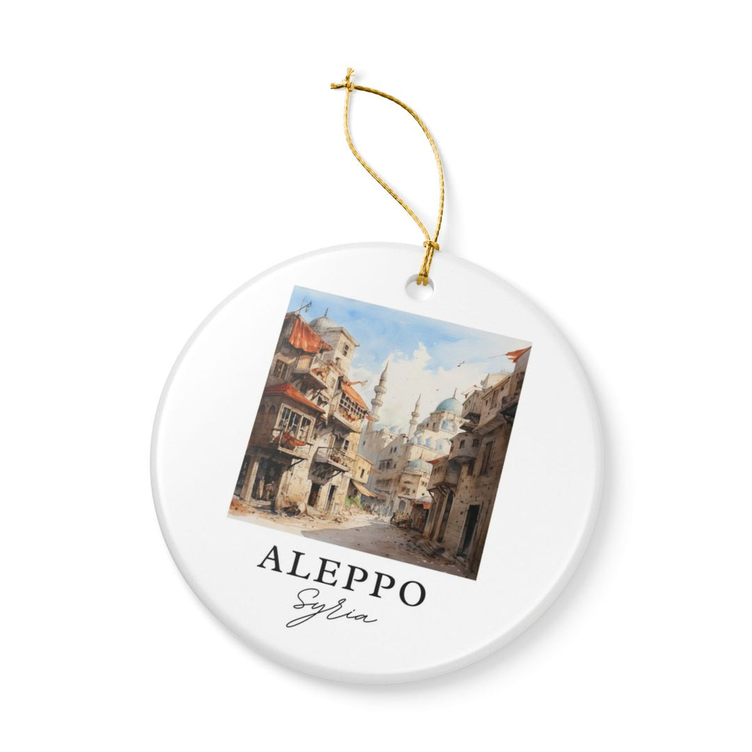 Aleppo Syria Ornament: Unique Aleppo Syria Souvenir, Aleppo Syria Xmas Decor, and Authentic Aleppo Syria Gift