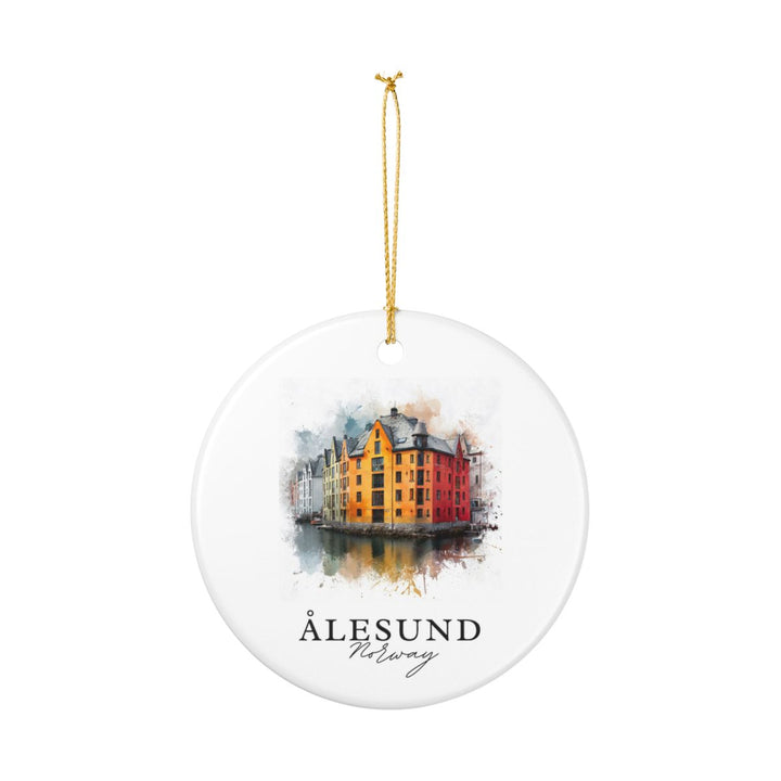 Alesund Norway Ornament: Unique Alesund Souvenir, Alesund Norway Xmas Decor, and Authentic Alesund Gift