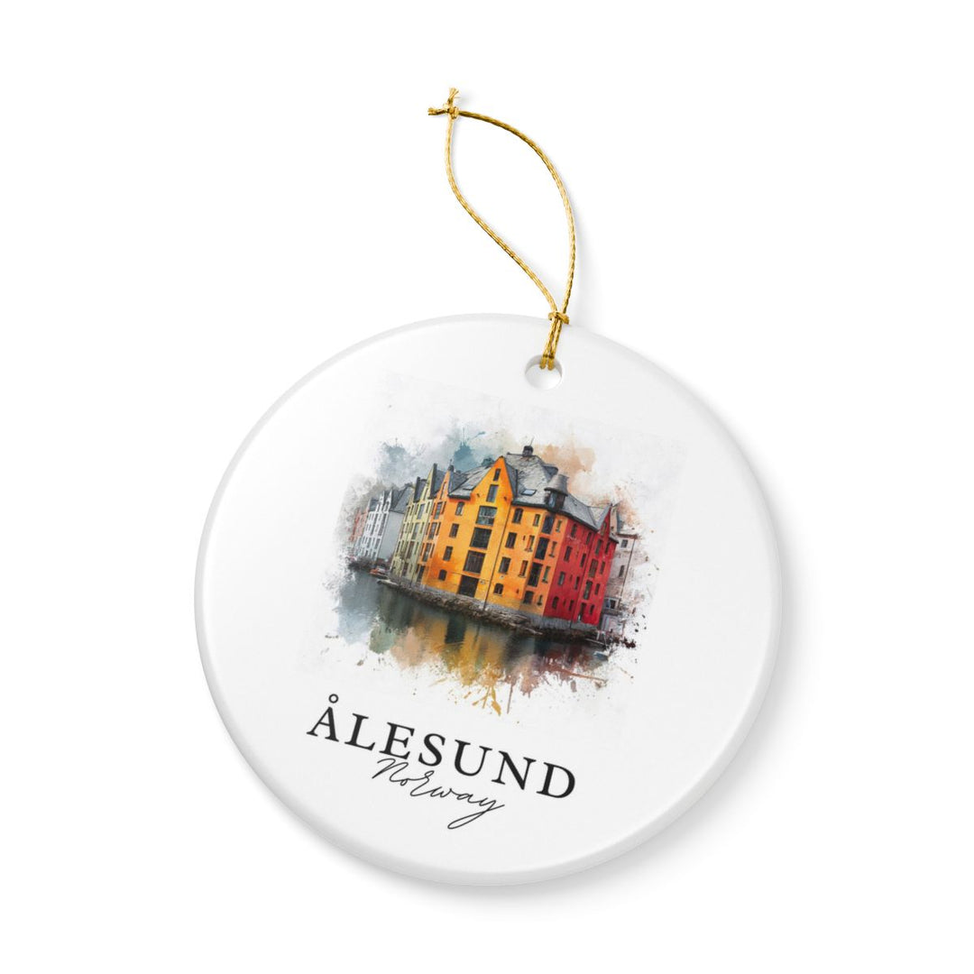 Alesund Norway Ornament: Unique Alesund Souvenir, Alesund Norway Xmas Decor, and Authentic Alesund Gift