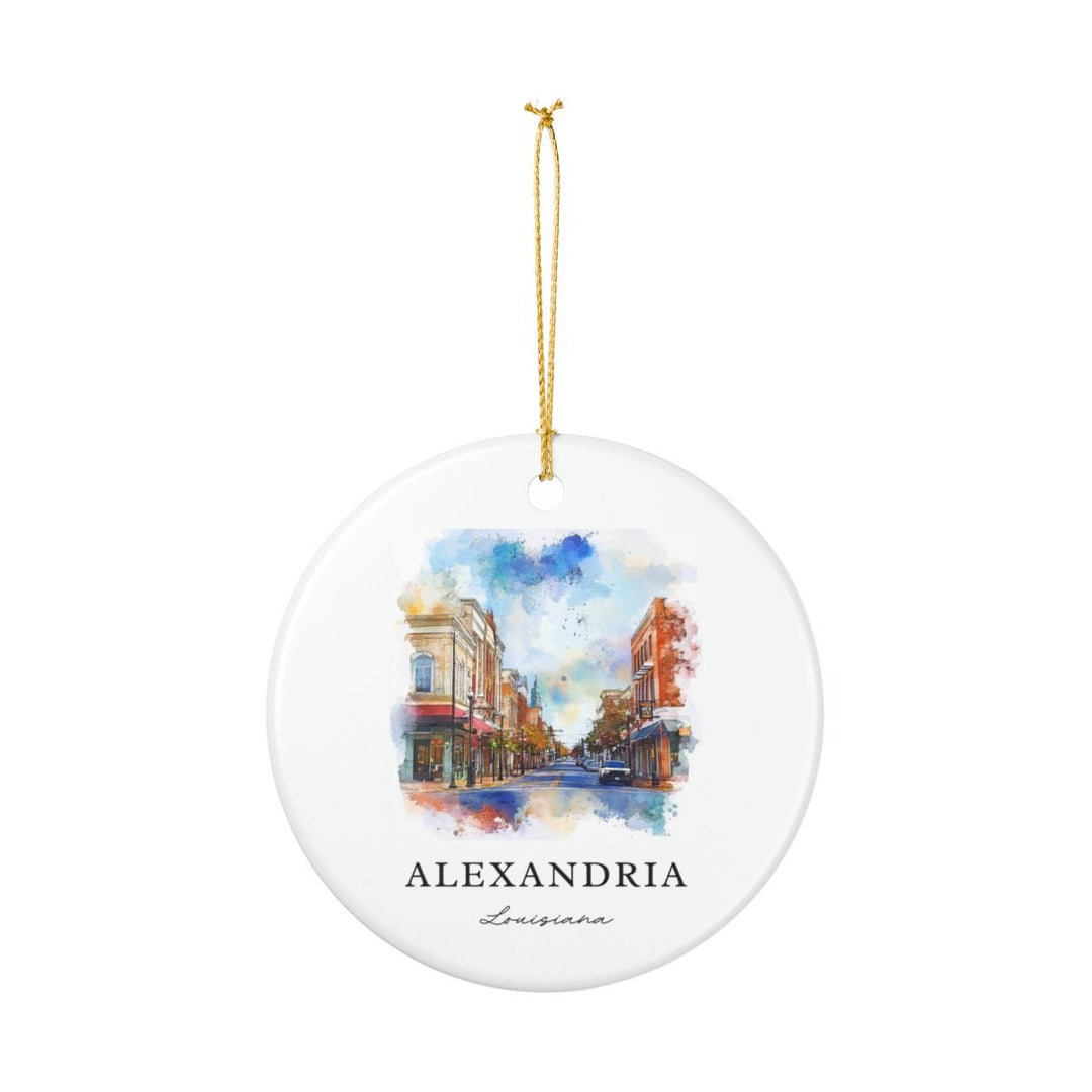 Alexandria Louisiana USA Ornament: Unique Alexandria Souvenir, Alexandria Louisiana Xmas Decor, and Authentic Alexandria Gift