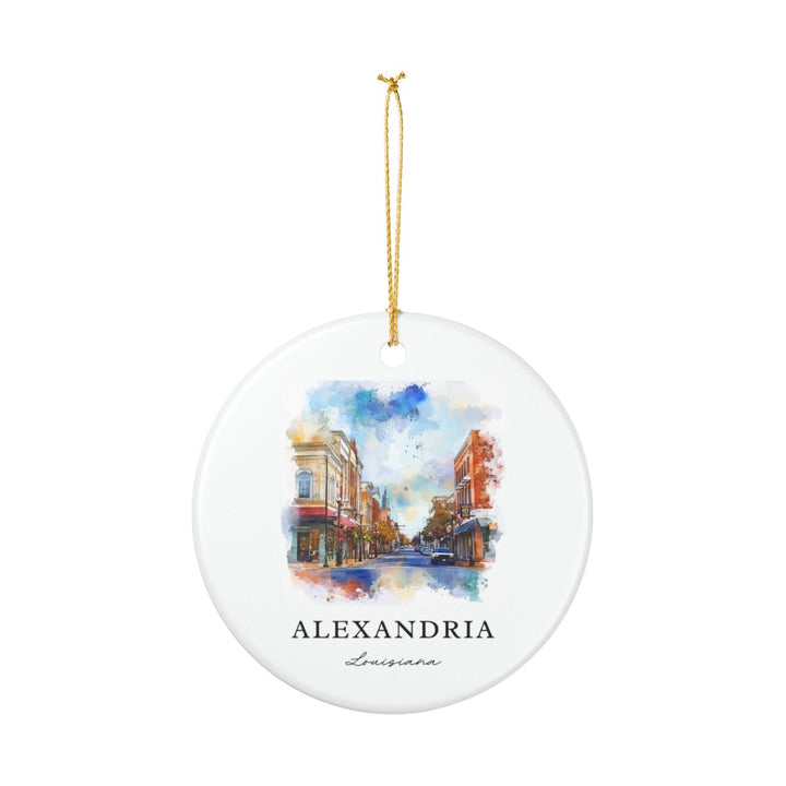 Alexandria Louisiana USA Ornament: Unique Alexandria Souvenir, Alexandria Louisiana Xmas Decor, and Authentic Alexandria Gift