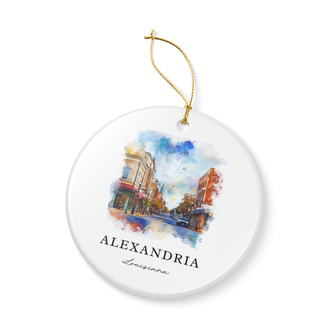 Alexandria Louisiana USA Ornament: Unique Alexandria Souvenir, Alexandria Louisiana Xmas Decor, and Authentic Alexandria Gift