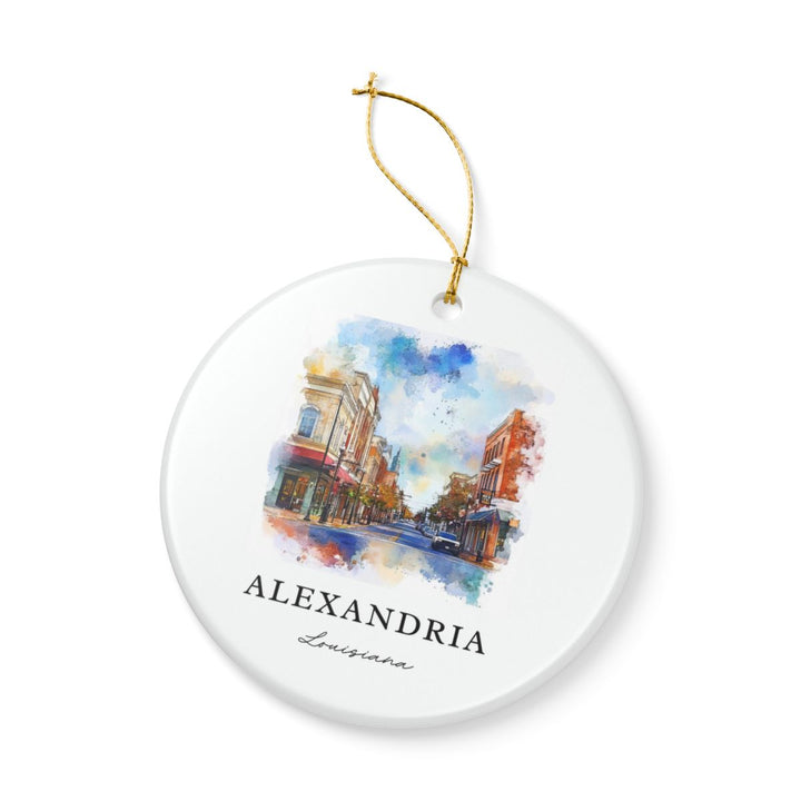 Alexandria Louisiana USA Ornament: Unique Alexandria Souvenir, Alexandria Louisiana Xmas Decor, and Authentic Alexandria Gift