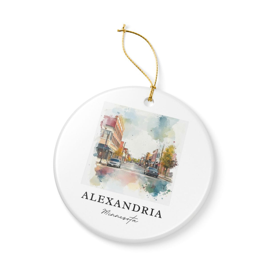 Alexandria Minnesota USA Ornament: Unique Alexandria Souvenir, Alexandria Minnesota Xmas Decor, and Authentic Alexandria Gift