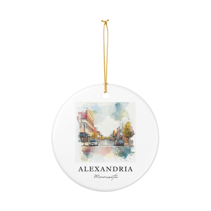 Alexandria Minnesota USA Ornament: Unique Alexandria Souvenir, Alexandria Minnesota Xmas Decor, and Authentic Alexandria Gift