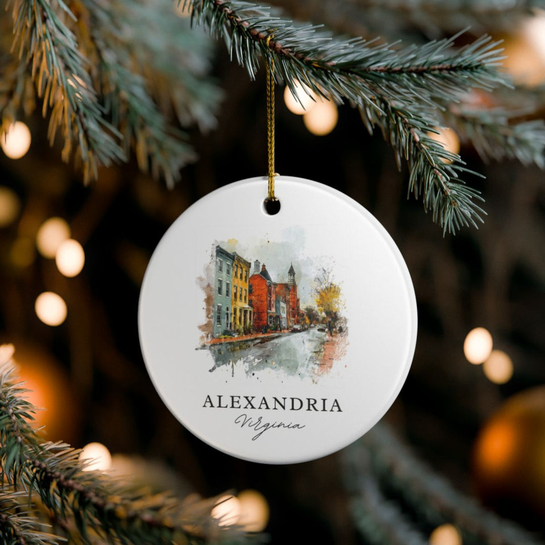 Alexandria Virginia Ornament | Christmas Travel Souvenir Gift