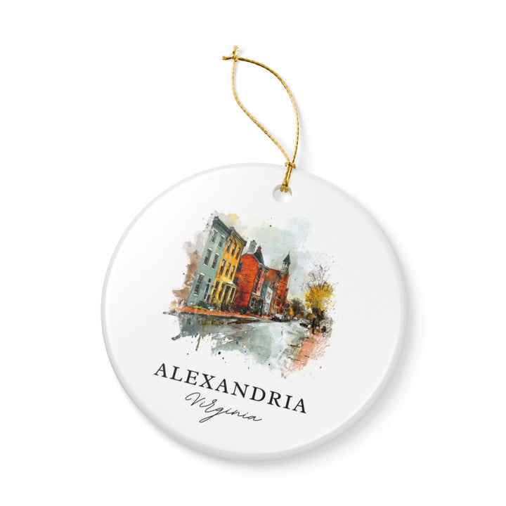 Alexandria Virginia Ornament | Christmas Travel Souvenir Gift