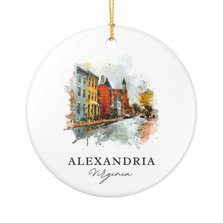 Alexandria Virginia Ornament | Christmas Travel Souvenir Gift