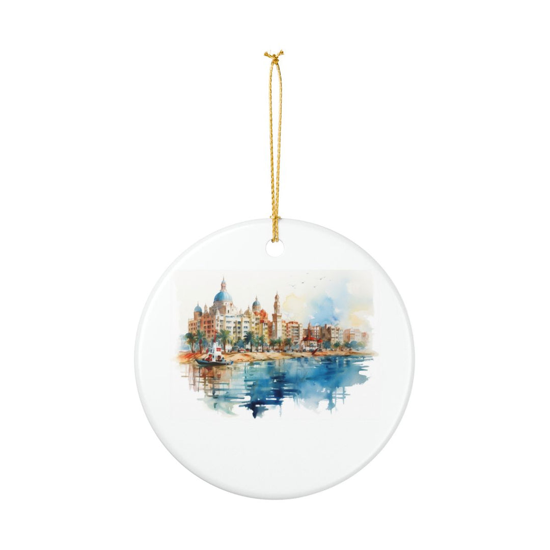 Alexandria Ornament: Unique Alexandria Souvenir, Alexandria Xmas Decor, and Authentic Alexandria Gift