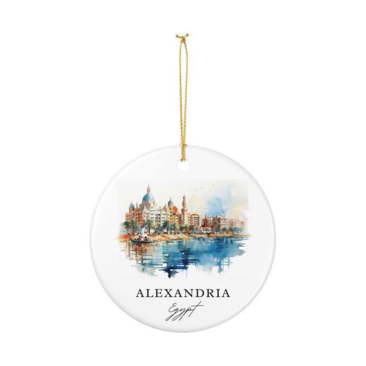 Alexandria Egypt Ornament: Unique Alexandria Souvenir, Alexandria Egypt Xmas Decor, and Authentic Alexandria Gift